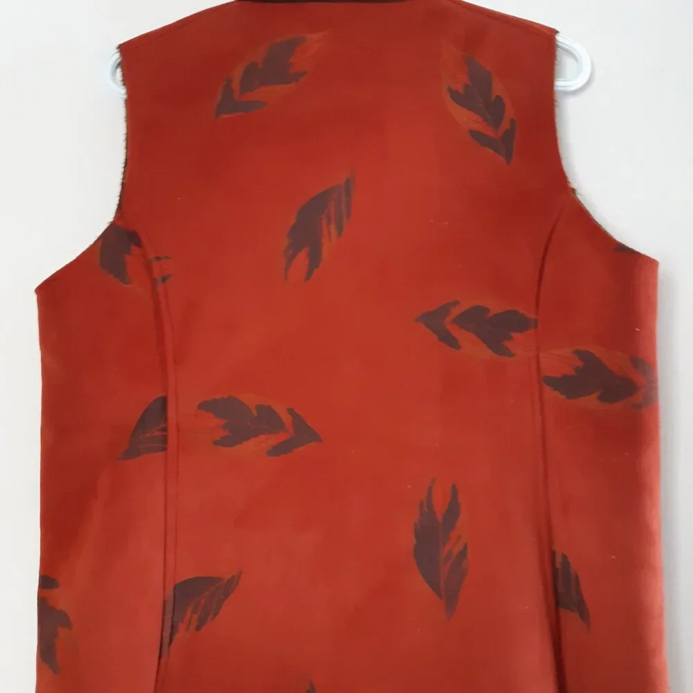 Ladies Lined Sueded Vest - Picture 2 of 4